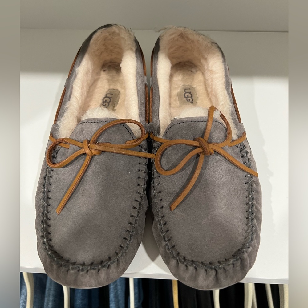 Ugg gray moccasins size 8
